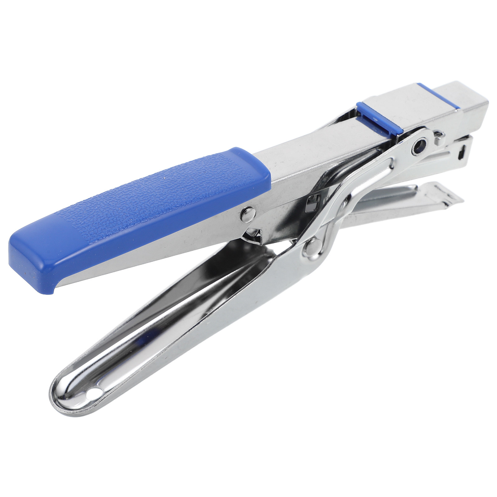 Stapler Heavy Duty - 頑丈なハンドヘルドステープラー、ペンチ型、デスク用、ブルー、学校、オフィス、工作に最適、持ち運び可能、使いやすい。