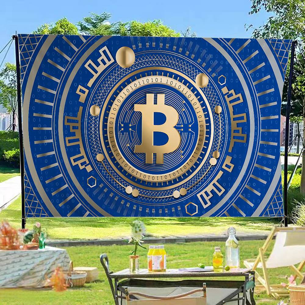 Commercial Printing Company - 人気のロゴ、ビットコイン、高品質印刷、商業広告、旗、パーティー用バナー