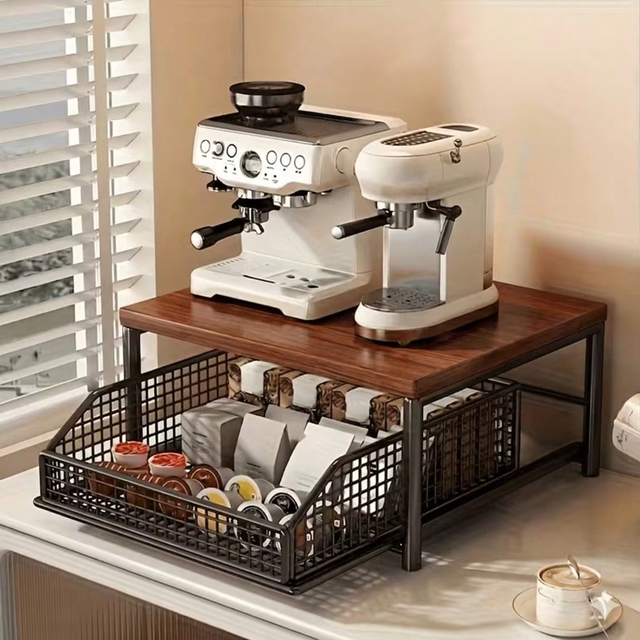 ONESIMCR プリンタースタンド。2段の木製収納棚付きの - Commercial Book Printing Machines のレビューと価格