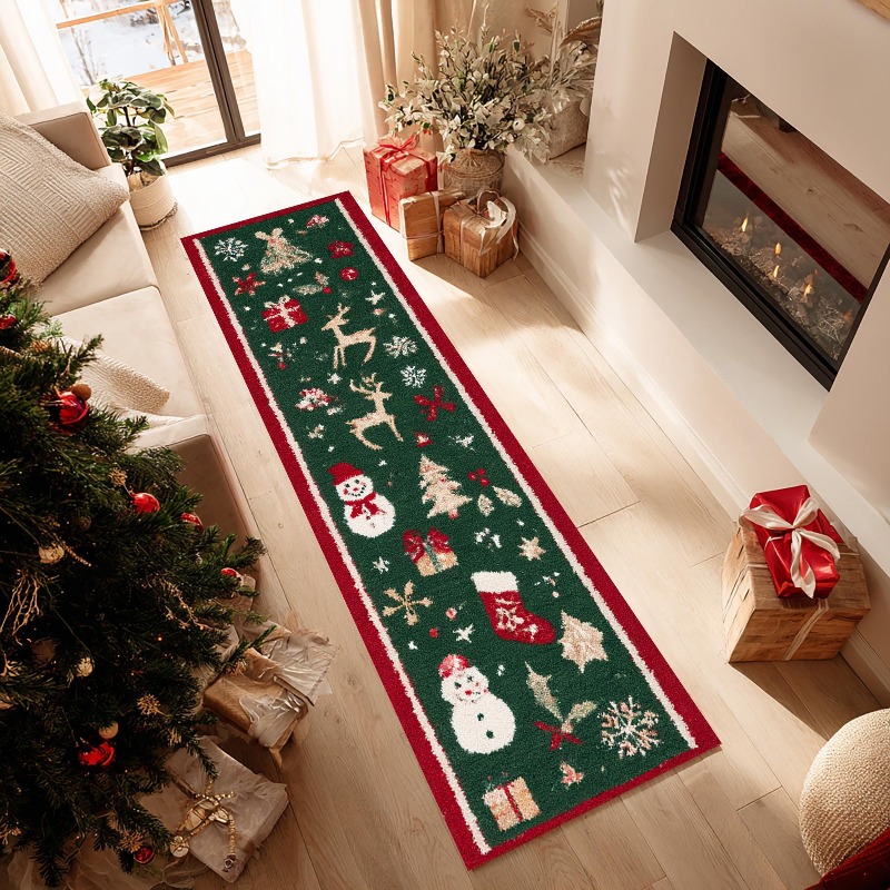 クリスマスオーナメント柄のランナー、高級感のある装飾生地を使 - Commercial Fabric Printing Machine のレビューと価格